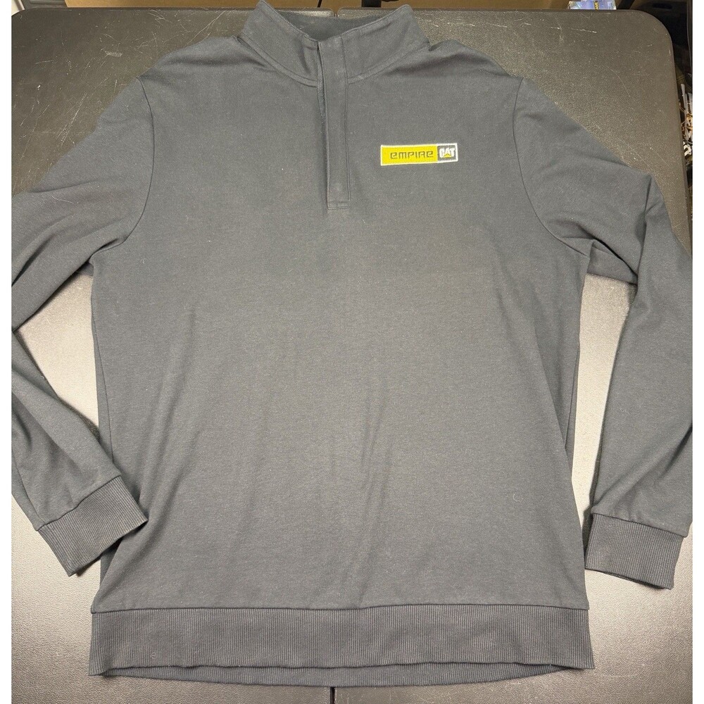 Travis Mathew Sweater Mens Large Long Sleeve Golf Pullover 1/4 Zip Black